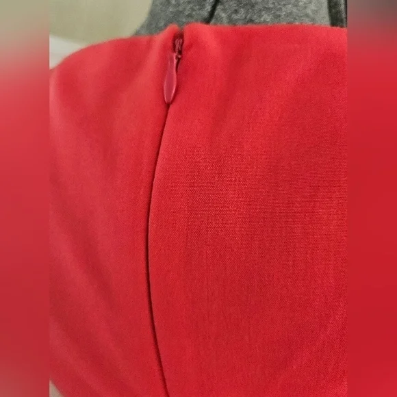 Black Label by Evan-Picone Reddish Pink Shift Sleeveless Dress-Size 6 - Picture 6 of 8